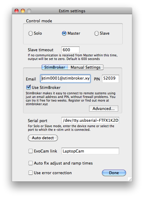 Estim Control/Server